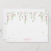 ガーデン開花ブライダルシャワー招待状 招待状 (裏面)