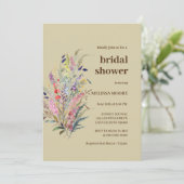 ガーデン開花ブライダルシャワー招待 招待状 (スタンド正面)