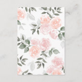 ガーデン開花披露宴挿入カード エンクロージャーカード (裏面)