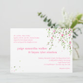 ガーデン開花結婚式招待状 招待状 (スタンド正面)