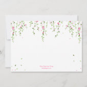 ガーデン開花結婚式招待状 招待状 (裏面)