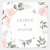 ガーデン開花 スクエアシール (正面)