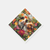 ガーデン開花 スタンダードカクテルナプキン (角)