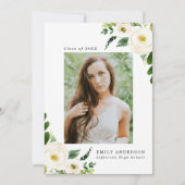 ガーデン開花 |フォト卒業パーティー招待状 招待状 (正面)