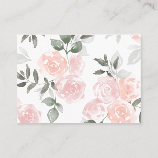 ガーデン開花RSVP by Webサイトの挿入 エンクロージャーカード (裏面)