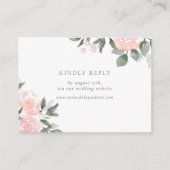 ガーデン開花RSVP by Webサイトの挿入 エンクロージャーカード (正面)