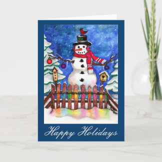 ガーデン雪だるま シーズンカード