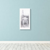 ガーデン静かスケッチキャンバス印刷 キャンバスプリント (インサイチュ (ウッドフロア))