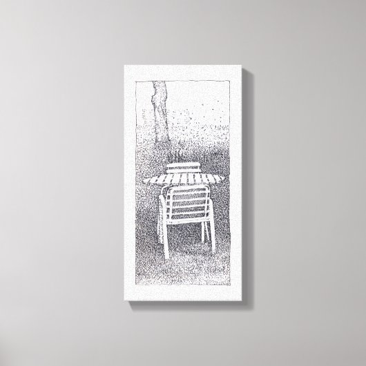 ガーデン静かスケッチキャンバス印刷 キャンバスプリント (正面)