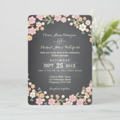 ガーデン魅力的フローラリース結婚II 招待状 (スタンド正面)