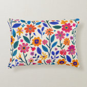 ガーデン鮮やかグローアクセント枕 アクセントクッション (正面)