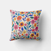 ガーデン鮮やかグロー16x16装飾用クッション クッション (裏面)