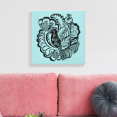 ガーデン鳥張りキャンバス印刷 キャンバスプリント (インサイチュ (リビング))