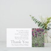 ガーデン1チューリップ悔やみや弔慰サンキューフォトカード2 サンキューカード (スタンド正面)