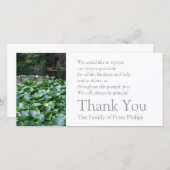 ガーデン5ロータス悔やみや弔慰サンキュー2 サンキューカード (正面/裏面)