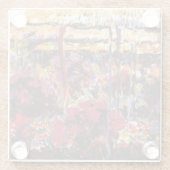 ガーデン・イン・ジヴェルニー – Claude Monet - c1900 ガラスコースター (裏面)