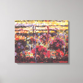 ガーデン・イン・ジヴェルニー – Claude Monet - c1900 キャンバスプリント