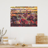 ガーデン・イン・ジヴェルニー – Claude Monet - c1900 ポスター (キッチン)