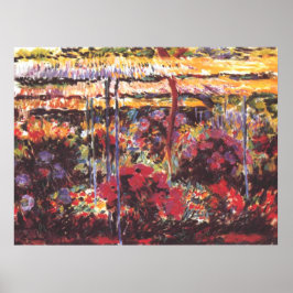 ガーデン・イン・ジヴェルニー – Claude Monet - c1900 ポスター