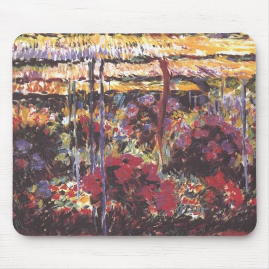 ガーデン・イン・ジヴェルニー – Claude Monet - c1900 マウスパッド (正面)