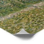 ガーデン・イン・モンマルトルwithラバーズ・バイ・ヴァン・ゴッホ ポスター (角)