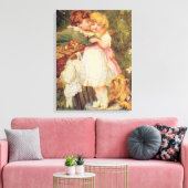 ガーデン・ウォールの上 キャンバスプリント (インサイチュ (リビング))