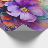 ガーデン・オブ・ウォーター・カラー・開花 ラッピングペーパー (角)