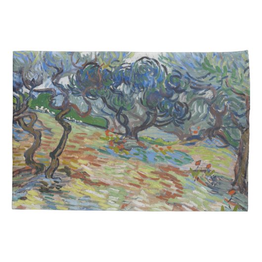 ガーデン・オブ・ゲッセマネ、オリーブの山バイ・ヴァン・ゴッホ 枕カバー (裏面)