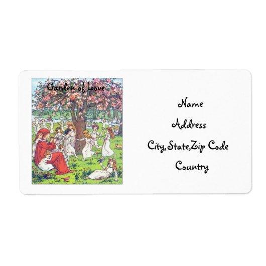 ガーデン・オブ・ラブ住所 シール (正面)