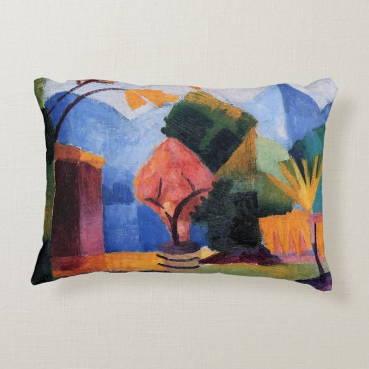 ガーデン・オン・トゥン湖バイマ威厳があるーク、ヴィンテージ・アート アクセントクッション (裏面)