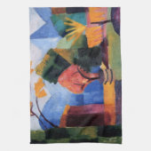 ガーデン・オン・トゥン湖バイマ威厳があるーク、ヴィンテージ・アート キッチンタオル (縦)