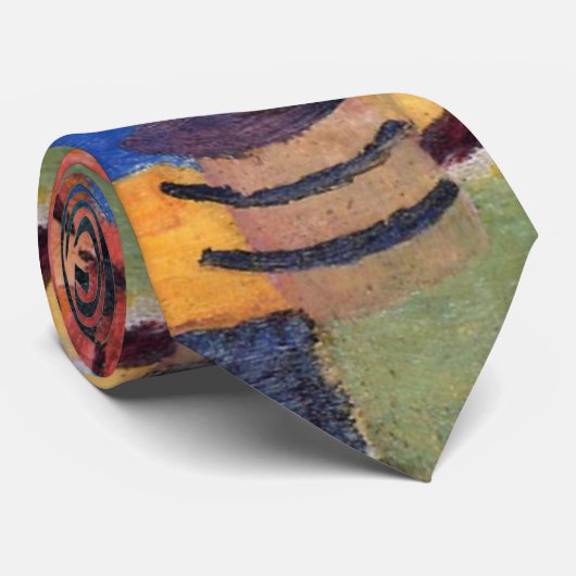 ガーデン・オン・トゥン湖バイマ威厳があるーク、ヴィンテージ・アート ネクタイ (ロール)