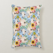 ガーデン・カボチャとヒマワリ アクセントクッション (正面(垂直))