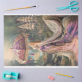 ガーデン・ガラ、パラソルを持った女性 薄葉紙 (クラフト)