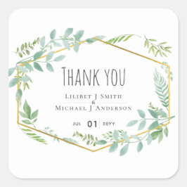 ガーデン・グリーン結婚リー スクエアシール