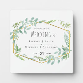 ガーデン・グリーン結婚リー フォトプラーク