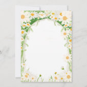 ガーデン サマー デイジー ハロー ベイビー ベイビー シャワー 招待状 (裏面)