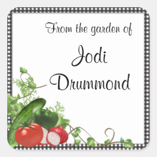 ガーデン・ジャー・スタンプ スクエアシール
