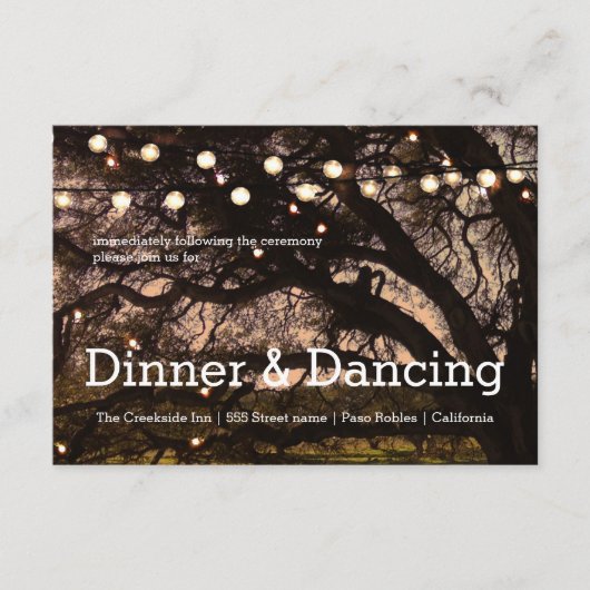 ガーデン スパークル 受付カード エンクロージャーカード (正面)