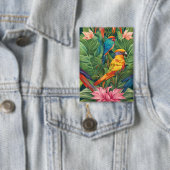 ガーデン・セレニティ：バードイン開花 缶バッジ (インサイチュ)