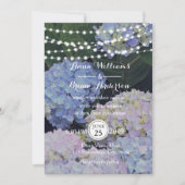 ガーデン ハイドランジア ストリング ライト 結婚式招待状 招待状 (正面)