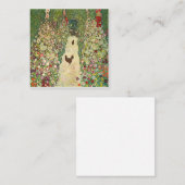 ガーデン・パスとニワトリby Gustavクリムト スクエア名刺 (正面/裏面)