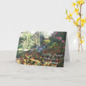 ガーデン パーソナライズ 夫 結婚記念日 カード (黄色い花)