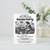 ガーデン パーティーのご招待 Gentle Hand Garden Party ポストカード (スタンド正面)