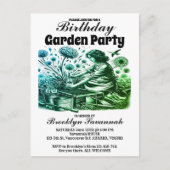 ガーデン パーティー 招待状 お花の優しい手 (正面)
