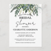 ガーデン フォリアージ ネイチャー グリーンナリィ ブライダルシャワー ポストカード (正面)