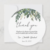 ガーデン フォリアージ ネイチャー グリーンナリー ブライダル シャワー サンクス サンキューカード (正面)