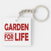 ガーデン・フォー・ライフ – 植物愛好家 キーホルダー (裏面)