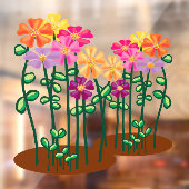 ガーデン フラワーズ ウィンドウ ステッカー ウィンドウサイン (シート2)