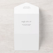 ガーデン フラワーワイルドフラワー 春の結婚式 オールインワン招待状 (外側)